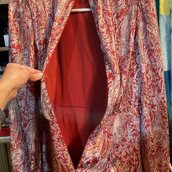 Lulus Paisley Long Sleeves Mini Cocktail Dress - Picture 10 of 13